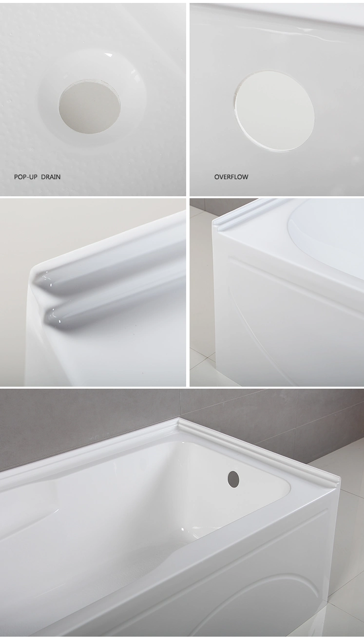 Cupc for USA Canada 60" Drop in Skirted Standard Alcove Acrylic Bathtub