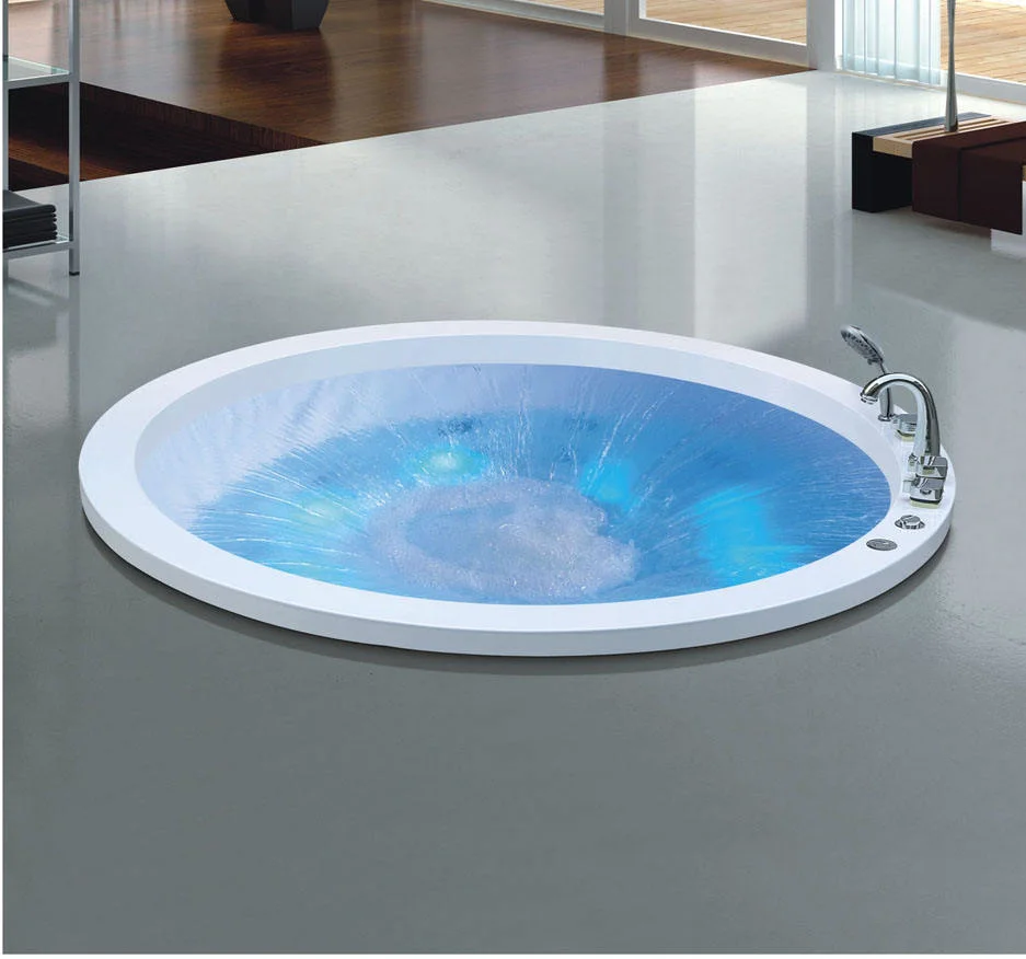 Proway Bathtub Indoor Soaking Drop in Portable Adult Bathtub, Acrylic Glass Bathtub Plastic Adult