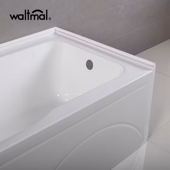 미국 캐나다용 Cupc 60인치 스커트형 표준 벽감 아크릴 욕조