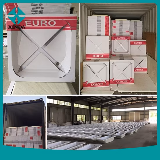 주문을 받아서 만들어진 크기 목욕탕 장방형 대리석 샤워 쟁반